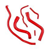 JOIUYOLJ Kit De Mangueira De Radiador De Silicone Vermelho 3 Camadas Abarth Grande Punto EVO Alfa Romeo Mito QV