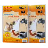 Jojo Paper A4 Vinil Adesivo De 50 Folhas De 150g Transparente Por Unidade