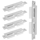 Jojofuny 5 Unidades Bloqueio De Guia Fuet Inox Tijela De Inox Placa De Fechadura Placa Maçaneta Da Porta Placa De Ataque Placa De Enchimento De Buraco De Porta Fivela Reforço