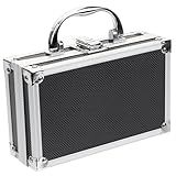 Jojofuny Caixa Organizador De Ferramentas Organizador Ferramentas Case Rígido De Metal Com Espuma Lidar Mala Maleta Para Transporte De Ferramentas Recipientes De Ferramentas