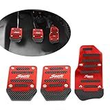 Jokormo Capa De Freio De Transmissão Manual Para Carro 3 Peças Impermeável Antiderrapante Metal Para Decoração Do Pedal Do Acelerador Do Veículo Acessórios De Segurança Automotivos Duráveis