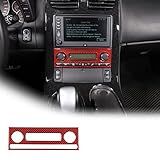 JONKOKO Adesivo De Moldura De Interruptor De Ajuste De Ar Condicionado De Fibra De Carbono Macio Para Chevrolet Corvette C6 2005 2013 Painel De Controle Central Painel De Ar Condicionado Acabamento Da