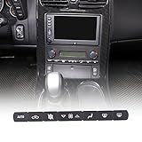 JONKOKO Decalques De Reparo De Botão De Controle Climático Preto PVC Dash A C Para Chevrolet Corvette C6 2005 2013 Kit De Reparo De Botão De Ar Condicionado De Carro Acessórios