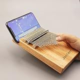 Jooleer Kalimba De 17 Teclas Com Aplicativo De Piano De Polegar Portátil Para Adultos E Crianças Okoume Mbira Tuning Hammer Capas De Dedo E Mais Incluídas Meia De Natal Para Presente