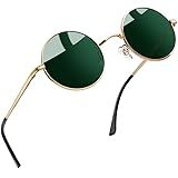 Joopin Masculino Grenn Redondo Óculos De Sol Círculo Óculos De Sol Polarizados Proteção Uv Hippie Teashades Circulares Traje Sunnies Tamanho Pequeno G15 Polarizado A15 Com Estojo
