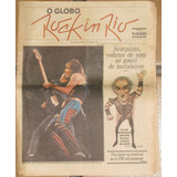 Jornal Caderno Rock In Rio 1 O Globo 1985 Scorpions Erasmo