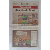 Jornal Do Brasil Caderno Esportivo 2 Julho 2002 6 Páginas 