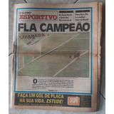 Jornal Globo Esportivo Flamengo Campeão Brasileiro 82 Pôster