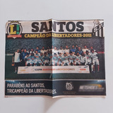 Jornal Lance Santos Campeão Libertadores 2011 Pôster