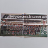 Jornal O Globo Botafogo Campeão Carioca 2013 Pôster