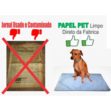 Jornal Pet Papel Limpo Higiênico P Cães P m 400un Absorvente