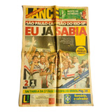 Jornal Pôster Lance São Paulo Campeão Torneio Rio Sp 2001