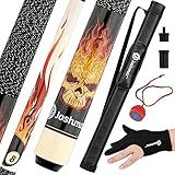 JOSHMAR Taco De Bilhar Profissional Taco De Sinuca Premium Feito Com Design Bonito Exclusivo E Luxuoso E A Melhor Qualidade De Madeira Canadense Incluindo 4 Acessórios Para Manter Seu Bastão De
