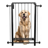Jostech Portão Pet Bebê Segurança 125cm A 129cm Cor Preto