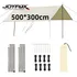 Joyfox 300x500cm Gazebo 3*5 Barraca Camping Tenda Portátil Tela Toldo