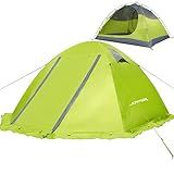 Joyfox Barraca De Camping 2 Pessoas Rainfly Alumínio Ultralight Upf 50 Coluna D'água De 3000mm (verde Claro, 3 Pessoas)