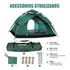 Joyfox Barraca De Camping Automatica Barraca Camping Impermeavel 2000mm Para 4-5 Pessoas 240*210*135cm Cor Verde-escuro Joyfox