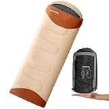 JOYFOX Saco De Dormir Térmico Casal Ou Solteiro Grande Patchworkable Lavável À Máquina Ultralight 1-3KG -1-5ºc À -3-5ºc Camping