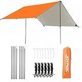Joyfox Tenda Gazebo Para Barraca Camping- PortáTil Tela Toldo ProteçãO Uv 50- Upf E ImpermeáVe -3 - 3m Laranja-