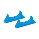 JOYSOG Para Suporte Wii U 1 Par De Suporte Horizontal Para Wii U Gamepad Conjunto De Suporte Adaptador De Suporte Impresso Em 3D Azul 