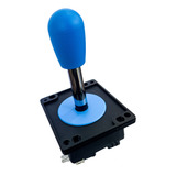 Joystick Para Comando Fliperama Arcade Azul Kit 2 Peças