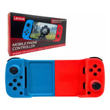 Joystick Retratil Bluetooth 5 0 Para Celular Pc Tv E Switch Cor Azul vermelho