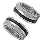 JoyTube Conector De Tanque De água FPT De 3 4 Polegadas Para Anteparo De Aço Inoxidável Para Tanque De Armazenamento De água Pacote Com 2 