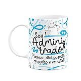 JPS INFO Caneca Flork Profissões Sou Administrador Cerâmica 325ml Branca