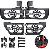 Jroad Compatível Com Portas Tubulares Jeep Wrangler 07-18 Jk Jku Rubicon Sahara Sport 4 Portas Com Espelhos De Visão Lateral Logotipo De Soldado Ww2
