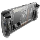 JSAUX Transparent Back Plate Vents Version Compatible For Steam Deck  DIY Clear Edition Replacement Shell Case Compatible With Steam Deck   PC0106 Vents Version  Aka PC0106B   Crystal 
