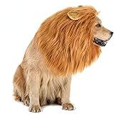Juba De Leão Para Fantasia De Cachorro Realista Engraçada Peruca De Leão Para Cães De Tamanho Médio Grande Fantasia De Halloween Grande Marrom Claro