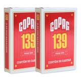 Juego De Cartas Naipe Convencional Copag Baralho Cartas Idioma Português Vermelho