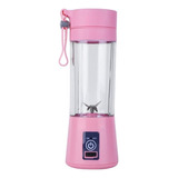 Juice Cup Mini Liquidificador Portátil Con Usb Rosa 3 7v