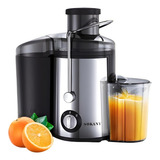 Juicer Centrifuga Extrator Fruta Suco Sokany 800w Inox Preto Cor Preto E Inox 220v