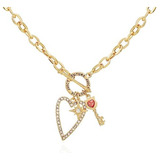 Juicy Couture Goldtone Toggle Charm Colar Para Mulheres