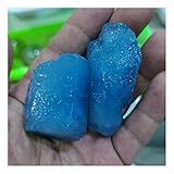 JUIYU Pedra De Cristal Azul Natural água Marinha Chips Espécime De Pedra Triturada Cristal Mineral Decoração De Casa Presentes Tamanho 60 70g 