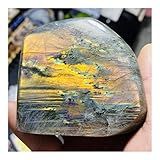 JUIYU Pedra De Cristal Pedras Naturais Decoração De Cristais Roxos Presentes De Pedra Violeta  Cor  A4 493g 74 77mm 