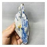 JUIYU Pedra De Cristal Safira Natural Cristal água Marinha Mineral Marca Azul Calcita Decoração De Casa Presentes Cor Peso 375g 
