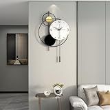 JUJUDA Relógio De Parede Grande Para Sala De Estar Relógios De Parede Silenciosos De Metal Decorativo Moderno Para Decoração De Casa Quarto Cozinha Escritório 61 Cm Relógio De Parede Grande 