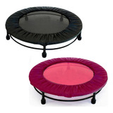 Jump Rosa Profissional Mini Cama Elástica Capa Rosa