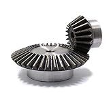 JUN-STORE SENMIAO-Gear 1-2 Engrenagem Cônica 2-5 Módulo 18 Dentes - Furo Interno 36T 12 Mm 90 Graus Unidade Comutação Aço Engrenagens Parafuso M5 -diâmetro Do Furo- 10 Mm- Número De Dentes- 18 Dentes
