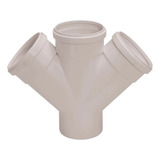Junção Dupla Para Esgoto Serie Normal Dn 75x75x75 Amanco