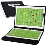 JUNDALINDA Tábua Tática Magnética Portátil De Treinamento De Futebol Para Treinamento Presente Esportivo Equipamento Assistente De Treinamento Com Marcadores De Jogadores Caneta E Borracha 