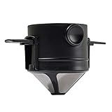 JUNKAI Filtro De Café Reutilizável Coador De Café Portátil De Aço Inoxidável Com Filtro De Alça Dobrável Apenas