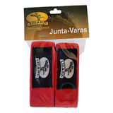 Junta Varas De Pesca Neoprene Com Velcro Lizard Fishing 2 Un Cor Vermelho