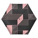 Junzan Pink Tiles Rules Guarda-chuvas De Golfe Pretos Para Chuva 99 Polegadas Dobrável Automático Aberto Fechamento Guarda-chuva Dobrável Para Mulheres Acessórios De Defesa Ao Ar Livre
