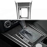JUPIZEUS Fibra De Carbono Para Acessórios Mercedes Benz Capa De Painel De Mudança De Marchas Para Mercedes Benz W204 2007 2008 2009 2010 2011 2012 2013 Decoração De Acabamento Interno Acionamento