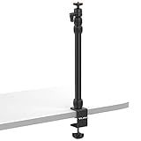 JUSMO Suporte De Mesa Para Câmera Com Cabeça Esférica Suporte De Luz De Alumínio Ajustável De 40 6 A 86 4 Cm Com Ponta De Parafuso De 1 10 2 Cm Suporte De Montagem De Grampo C De Mesa Para Câmera