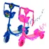 Just Fun Com Led Patinete Infantil Luz De Led 3 Rodas Com Cesta Cor Rosa