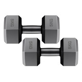 Justgofit Par De Halter Dumbbell Hexagonal Sextavado 5kg Profissional